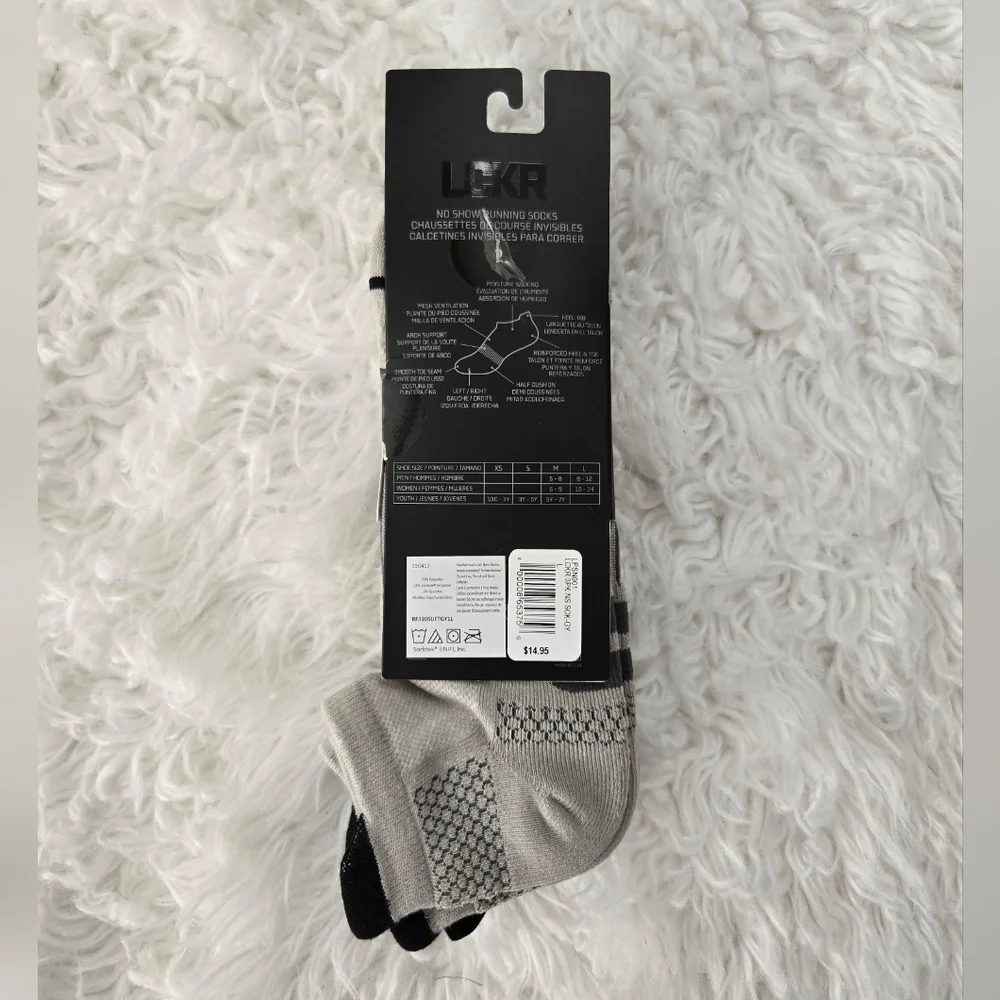 LCKR 3 Pack Performance Quarter Socks. Size Large. New.